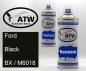 Preview: Ford, Black, BX / M6018: 400ml Sprühdose + 400ml Klarlack - Set, von ATW Autoteile West.
